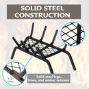 Pleasant Hearth - 1/2 in. steel grate- 18 in. 4 bar with ember retainer Grates Pleasant Hearth   