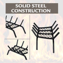 Pleasant Hearth - 1/2 in. steel grate- 18 in. 4 bar with ember retainer Grates Pleasant Hearth   