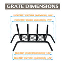 Pleasant Hearth - 1/2 in. steel grate- 18 in. 4 bar with ember retainer Grates Pleasant Hearth   