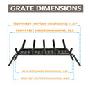 Pleasant Hearth - 1/2 in. steel grate- 21 in. 5 bar with ember retainer Grates Pleasant Hearth   