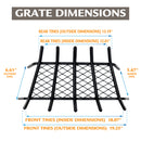 Pleasant Hearth - 1/2 in. steel grate- 24 in. 5 bar with ember retainer Grates Pleasant Hearth   