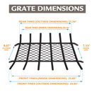 Pleasant Hearth - 1/2 in. steel grate- 30 in. 6 bar with ember retainer Grates Pleasant Hearth   