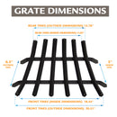 Pleasant Hearth - Lifetime 3/4 in. steel grate - 24 in. 6 bar Grates Pleasant Hearth   
