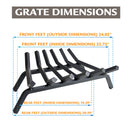 Pleasant Hearth - Lifetime 3/4 in. steel grate - 24 in. 6 bar Grates Pleasant Hearth   