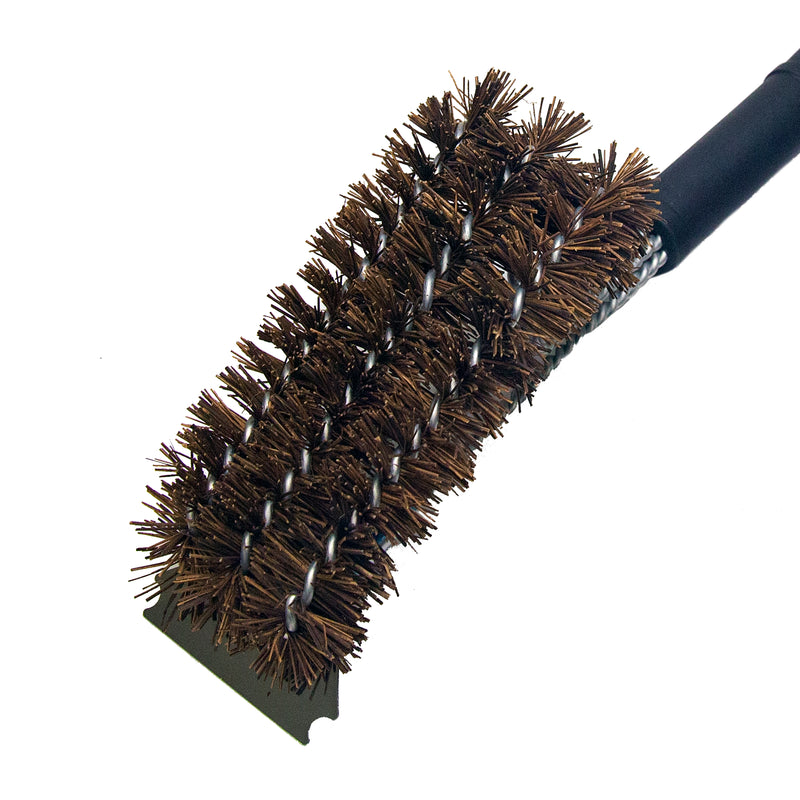 18" Grill Brush w. Palmyra Bristles and Stainless Steel Scraper Grill Accessories Dyna-Glo   