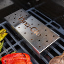 Hinged Stainless Steel Wood Chip Smoker Box Grill Accessories Dyna-Glo   