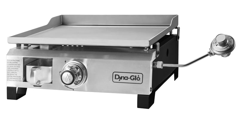 Portable 18,000 BTU Liquid Propane Gas Griddle - Stainless Steel Gas Grills Dyna-Glo   