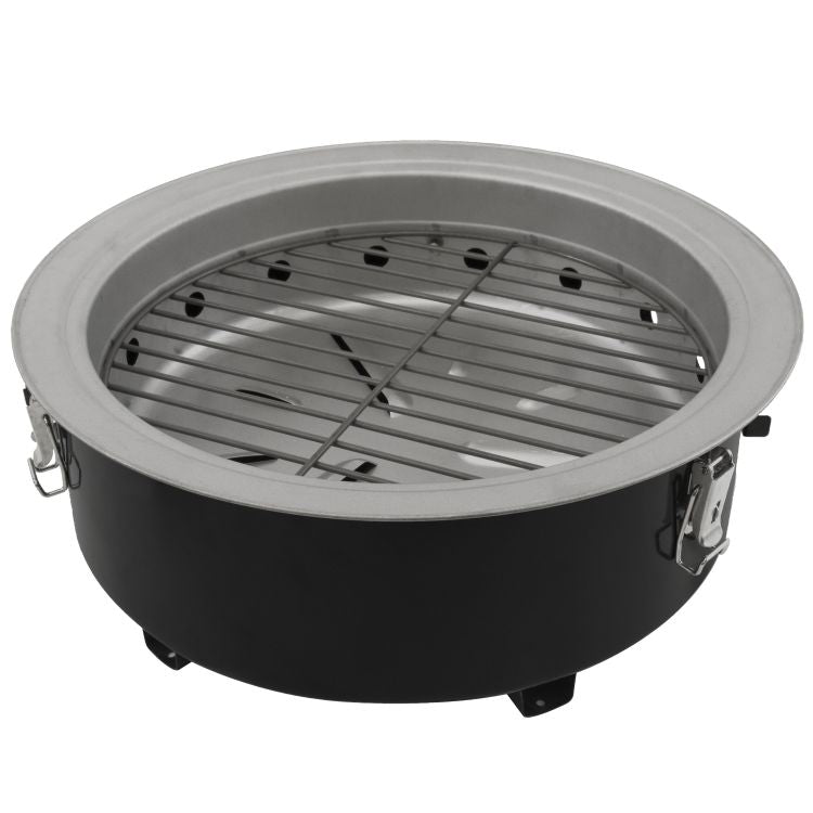 Compact Charcoal Bullet Smoker in High Gloss Black Smokers Dyna-Glo   