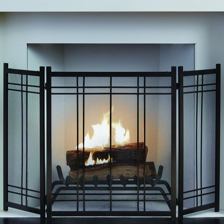 Pleasant Hearth - Preston Fireplace Screen Fireplace Accessories Pleasant Hearth   