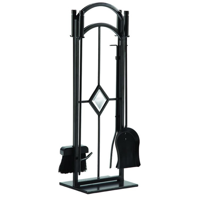 Ensemble D'outils Et écran Pour Cheminée - Neuf, En Métal Forgé, Fabriqué Aux USA, Idéal Comme Cadeau Ou Pour équiper Votre Foyer