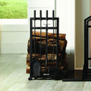 Pleasant Hearth - Harper Log Holder with Toolset Fireplace Accessories Pleasant Hearth   