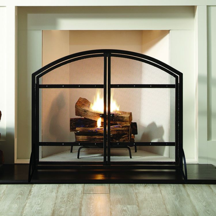 Pleasant Hearth - Harper Fireplace Screen with Doors Fireplace Accessories Pleasant Hearth   