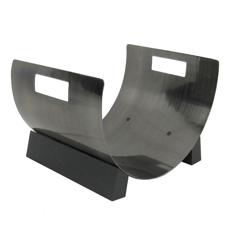 Pleasant Hearth - Plated Pewter Log Holder Fireplace Accessories Pleasant Hearth   
