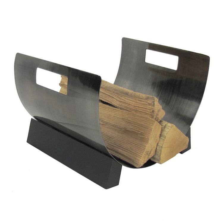 Pleasant Hearth - Plated Pewter Log Holder Fireplace Accessories Pleasant Hearth   