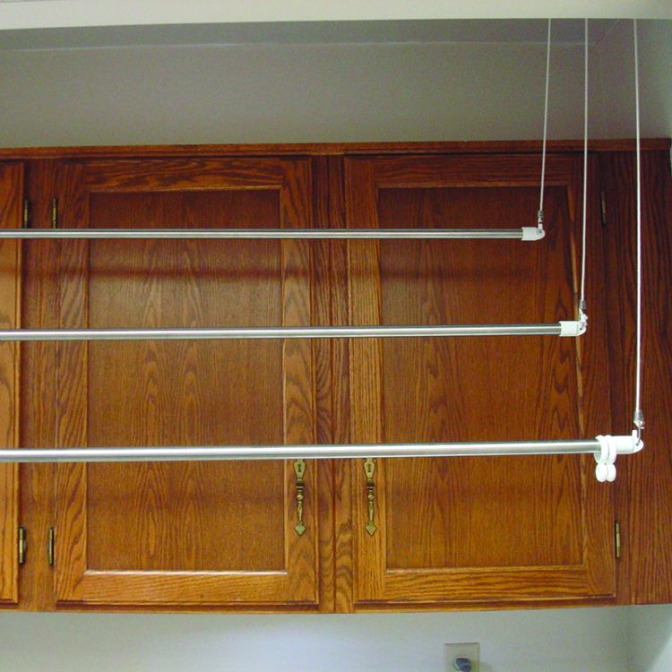 Greenway Laundry Lift 3-Bar Ceiling-Mounted Clothes Dryer Laundry Greenway   