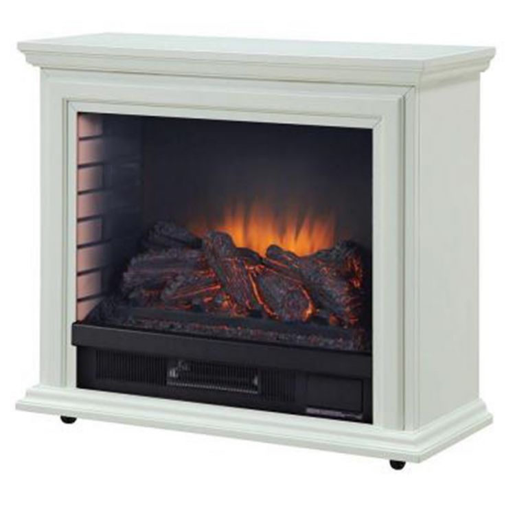Pleasant Hearth - Sheridan Infrared Mobile Fireplace - White Finish Electric Fireplaces Pleasant Hearth   