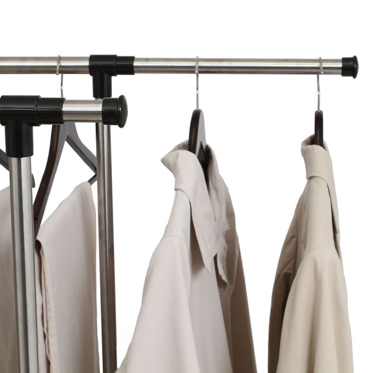 Greenway Stainless Steel Collapsible Double-Bar Garment Rack Laundry Greenway   