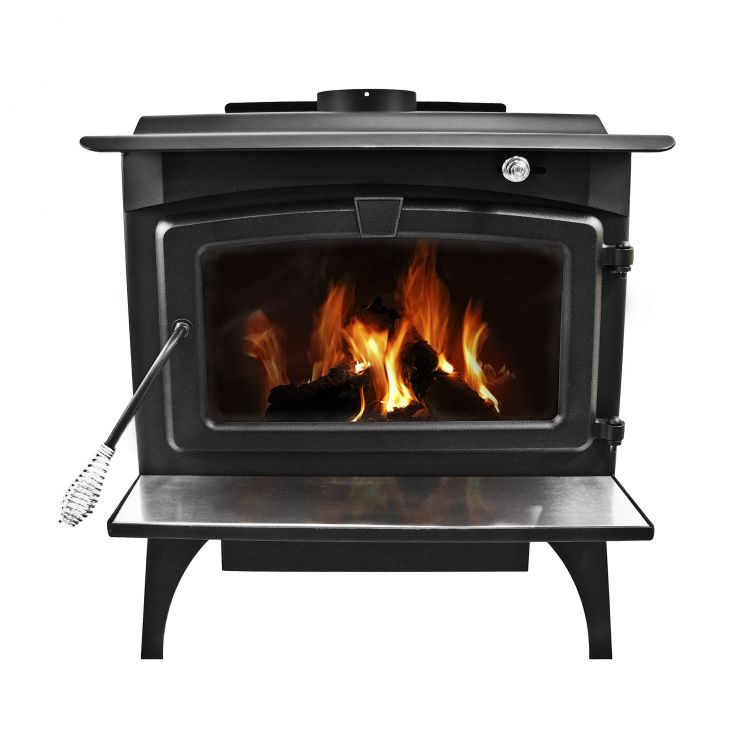 Pleasant Hearth 1,800 Sq. Ft. Medium wood stove with ash lip and blower Wood Stoves Pleasant Hearth   