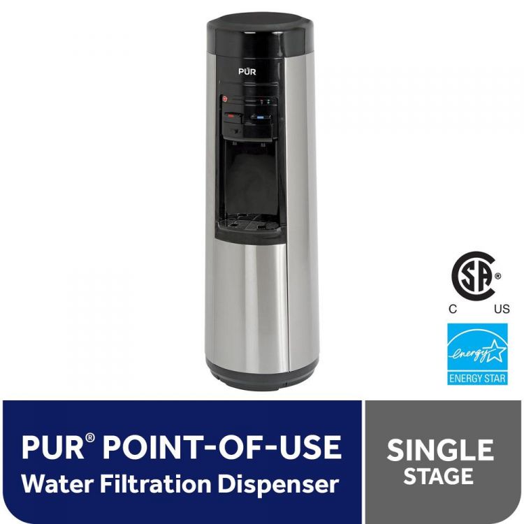 PUR® Bottleless Point-Of-Use Water Dispenser, Single Stage Filtration Bottleless Floor Standing Dispensers PUR®   