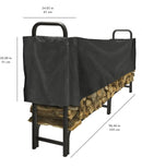8 ft. Half Polyester Cover Log Storage Racks Pleasant Hearth   