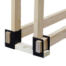 4 Pc Log Brackets Log Storage Racks Pleasant Hearth   