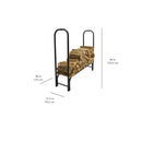 4 ft. Log Rack 32mm Log Storage Racks Pleasant Hearth   