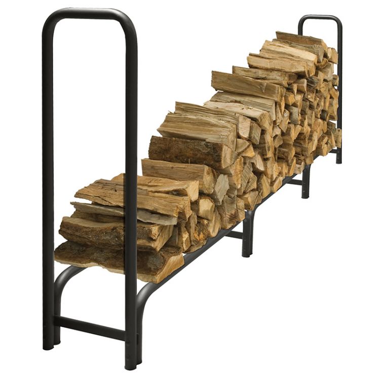 12 ft. Heavy Duty Log Rack Log Storage Racks Pleasant Hearth   