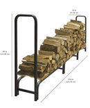 12 ft. Heavy Duty Log Rack Log Storage Racks Pleasant Hearth   