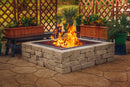 36" Square Solid Steel Fire Ring Fire Pits Pleasant Hearth   