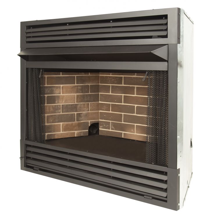Pleasant Hearth PHZC36C 36 in. Circulating Zero Clearance Universal Firebox Vent Free Fireplaces Pleasant Hearth   