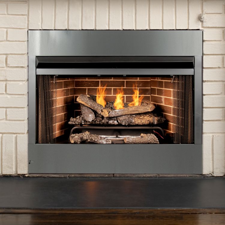 Pleasant Hearth PHZC32F 32 in. Radiant Zero Clearance Universal Firebox Vent Free Fireplaces Pleasant Hearth   