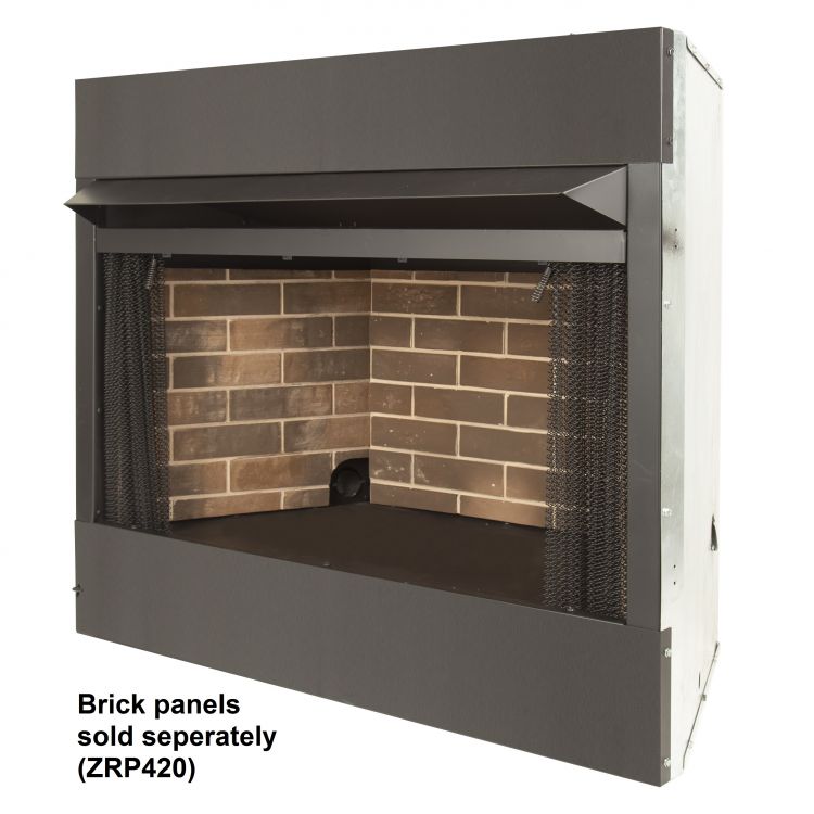 Pleasant Hearth PHZC42F 42 in. Radiant Zero Clearance Universal Firebox Vent Free Fireplaces Pleasant Hearth   