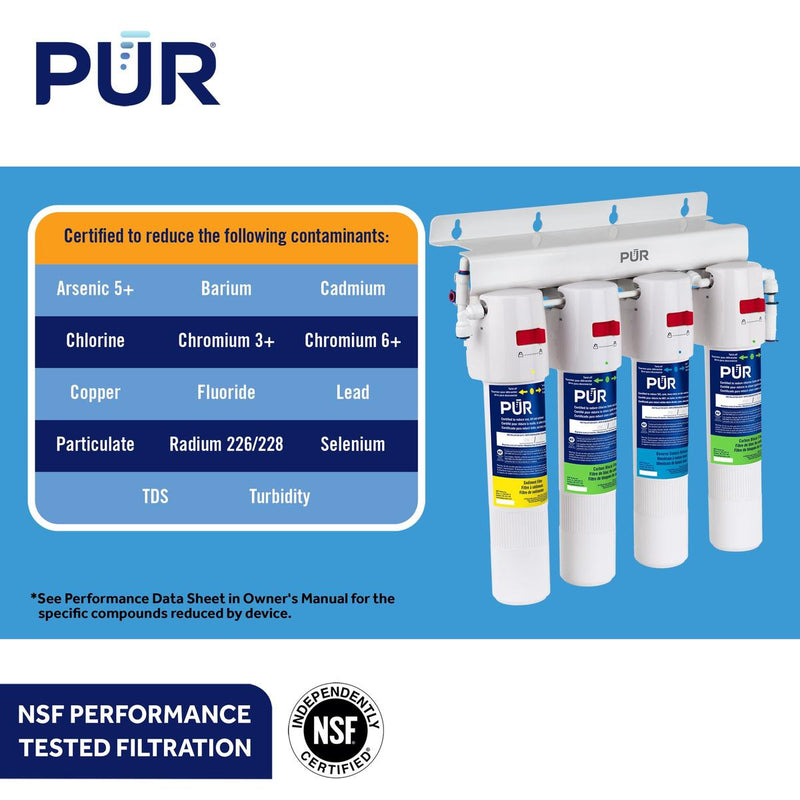 PUR® 4-Stage Under Sink Quick-Connect Reverse Osmosis System Under Sink Reverse Osmosis PUR®   