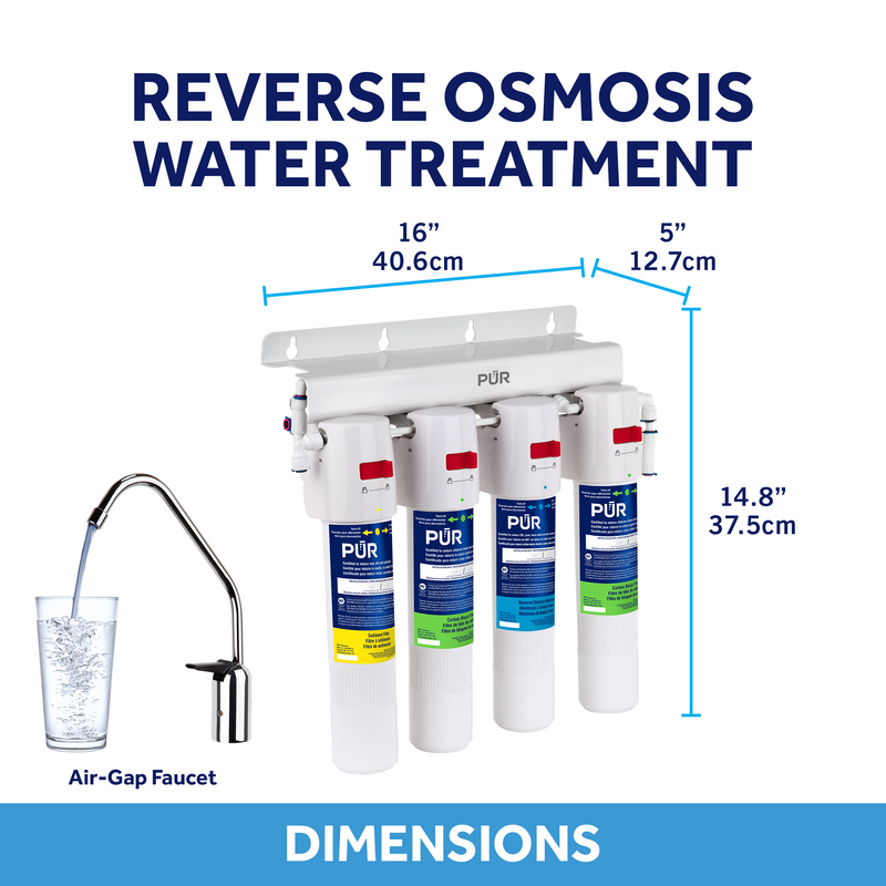 PUR® 4-Stage Under Sink Quick-Connect Reverse Osmosis System Under Sink Reverse Osmosis PUR®   