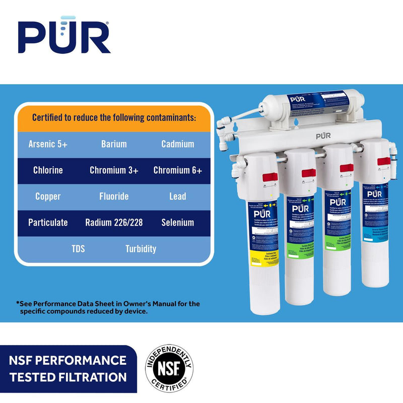 PUR® 5-Stage Under Sink Quick-Connect Reverse Osmosis System Under Sink Reverse Osmosis PUR®   