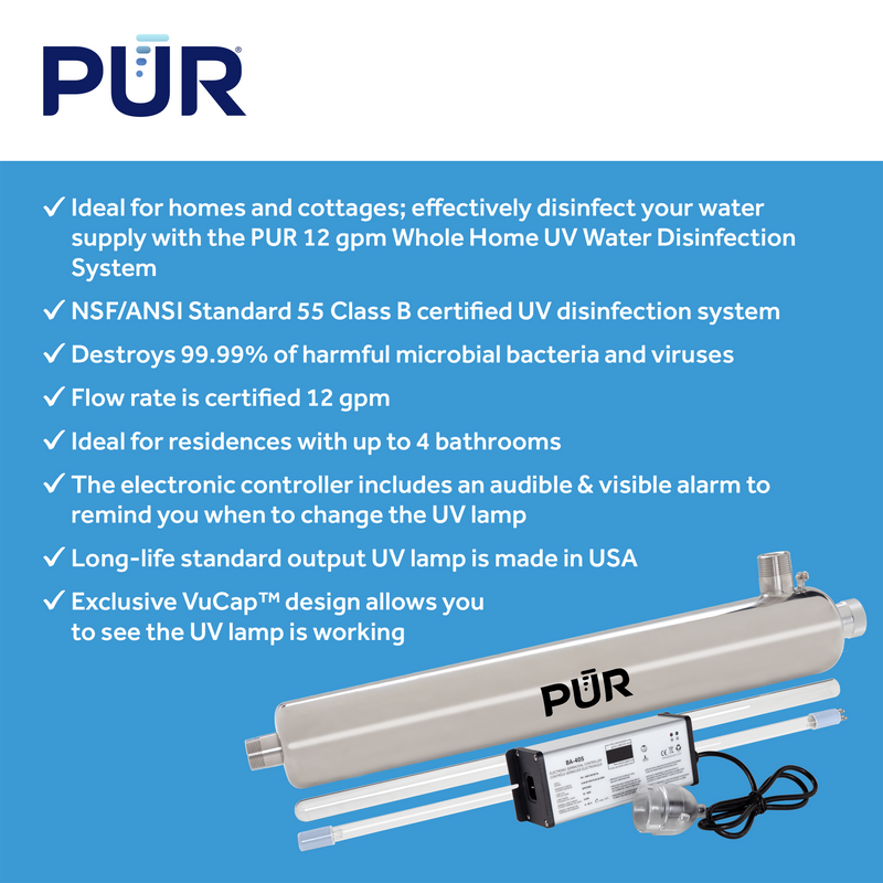 PUR® 12 gpm Whole Home UV Water Disinfection System UV Disinfection PUR®   