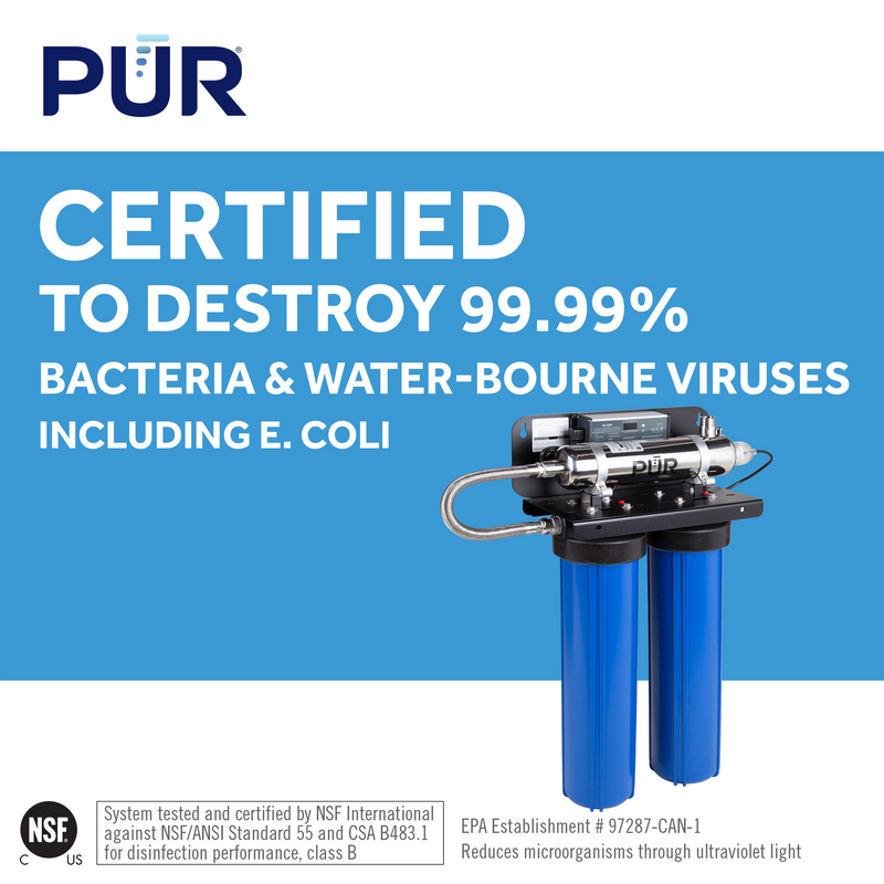 PUR® 15 gpm Whole Home UV Rack Water Disinfection & Filtration System UV Disinfection PUR®   