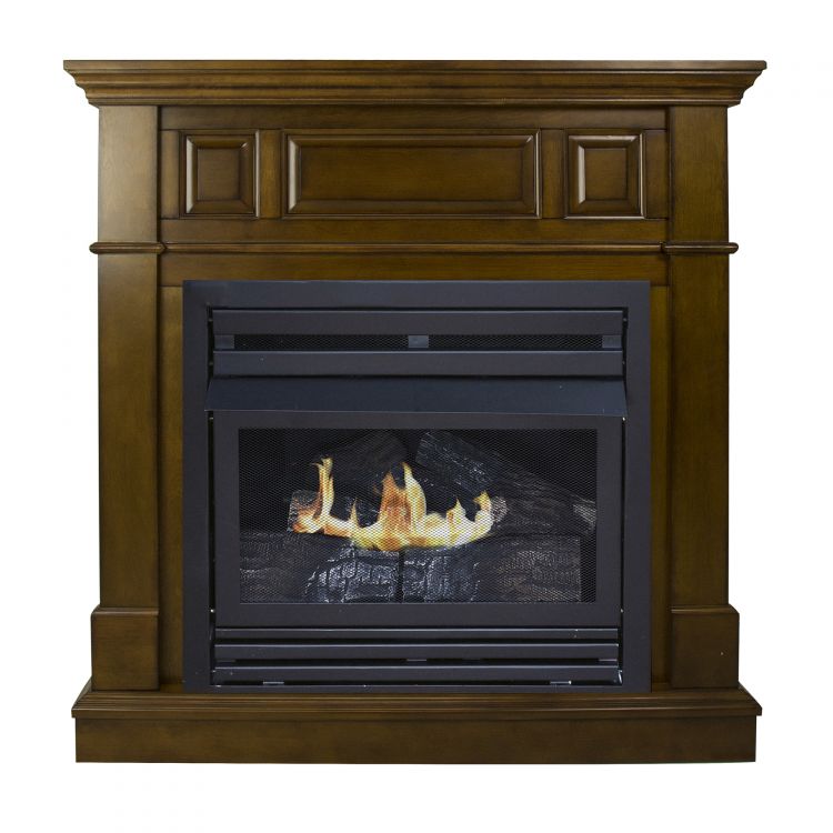 Pleasant Hearth 42in. LP Intermediate Heritage VF Fireplace System 27.5K BTU Vent Free Fireplaces Pleasant Hearth   