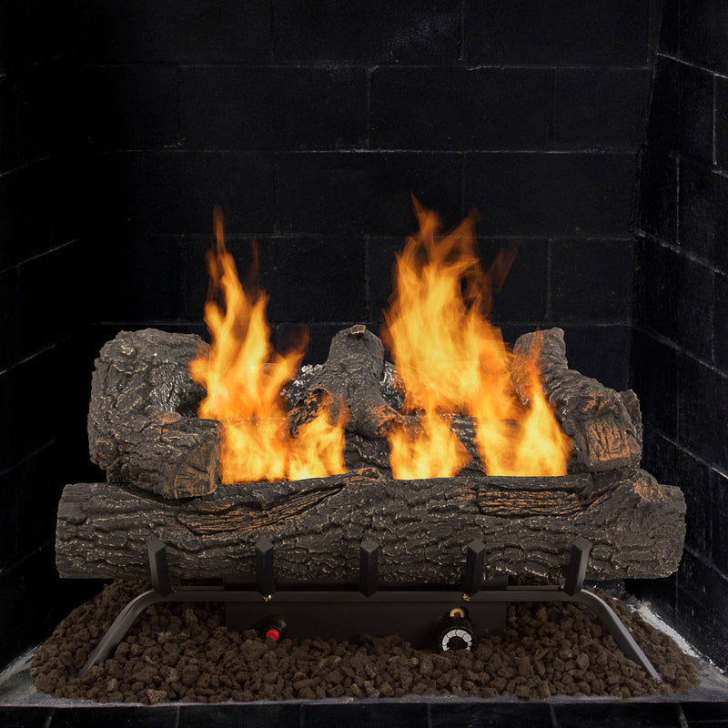 Pleasant Hearth 24'' Southern Oak Vent Free Gas Log Set 30,000 BTU's Gas Logs Pleasant Hearth   