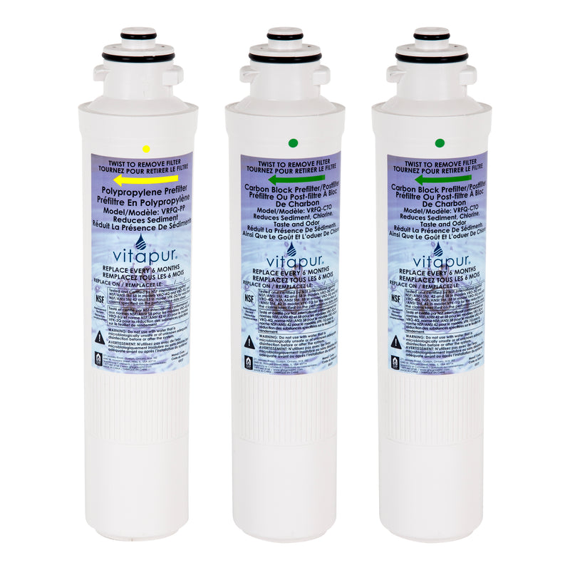 Vitapur Filter Kit for VRO-4Q System - includes 3 filters Reverse Osmosis Vitapur   