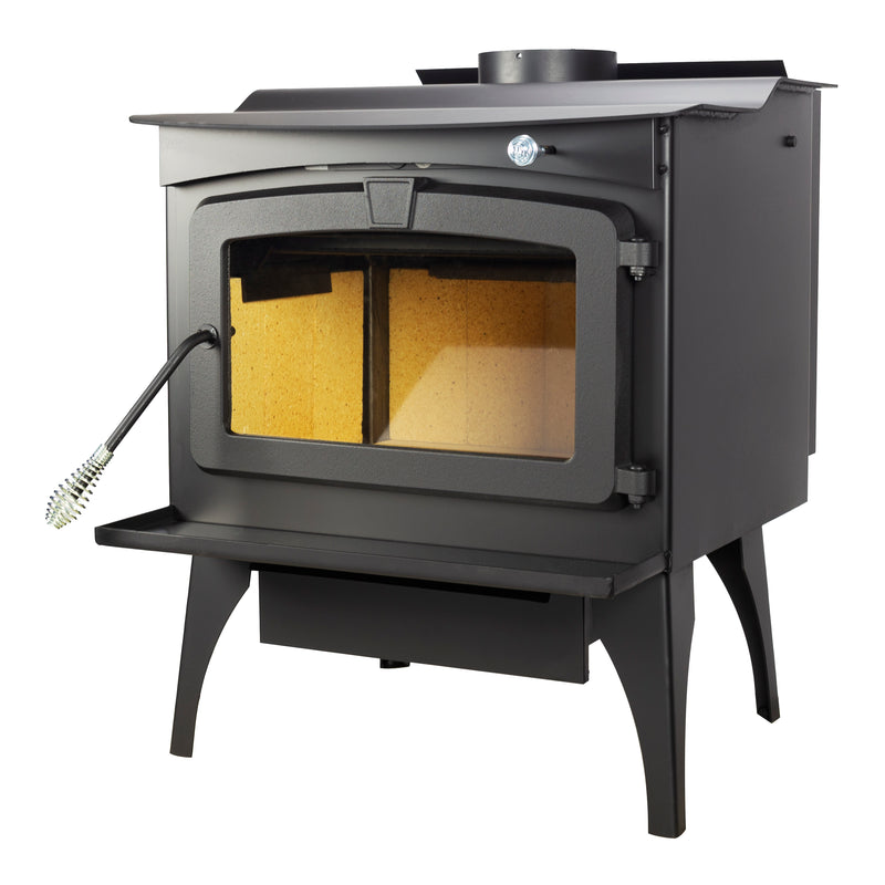 Pleasant Hearth 2,200 Sq. Ft. Wood Stove with Stainless Steel Ash Lip and Blower Wood Stoves Pleasant Hearth   